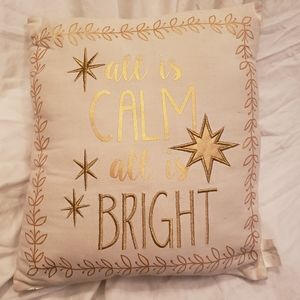 All is Calm Holiday Accent Pillow